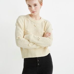 Madewell Dotted Bobble Pullover Sweater